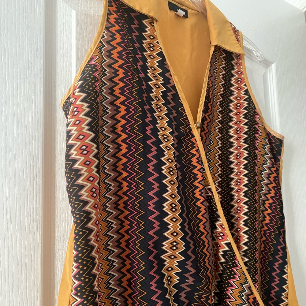 FAISCA vintage sleeveless blouse